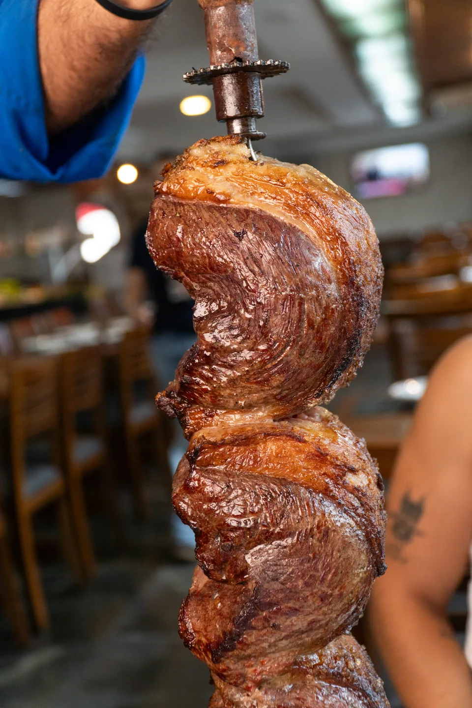 Picanha no espeto · corte nobre direto da brasa · clássico do rodízio